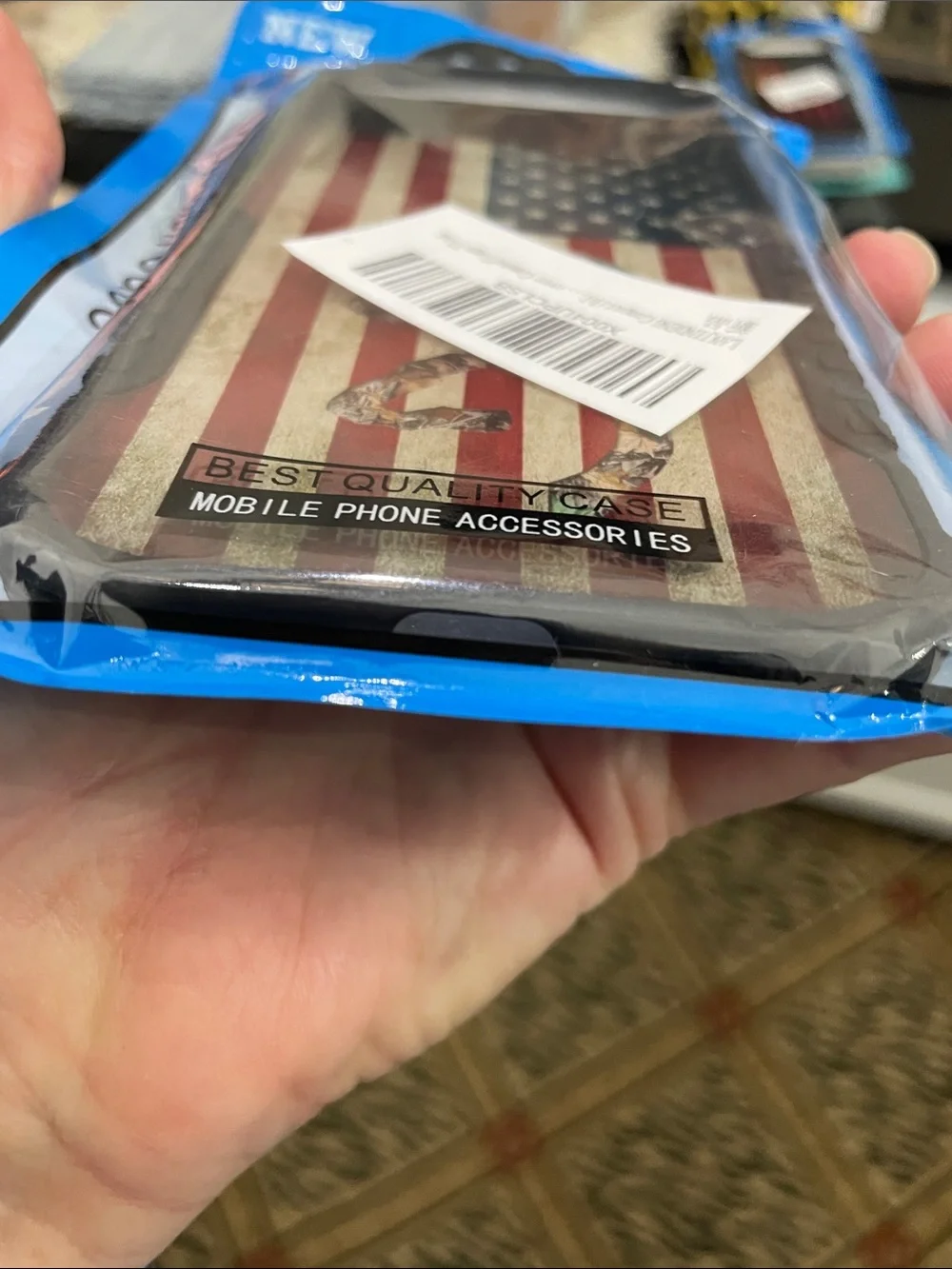Patriotic American Flag Camouflage Buck IPhone 17 Air Case - Black